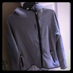 Reebok side zipper hooded sweatshirt
